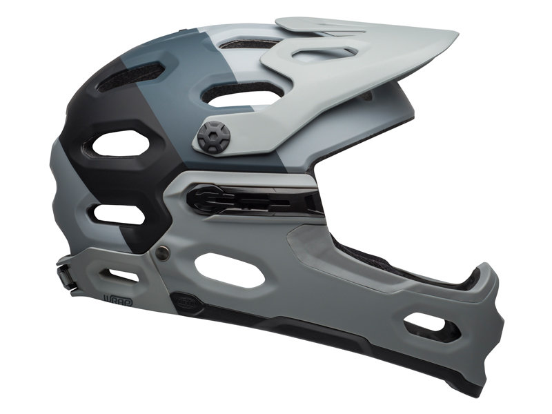 Bell, Kask full face, Super 3R MIPS downdraft, szary, rozmiar S