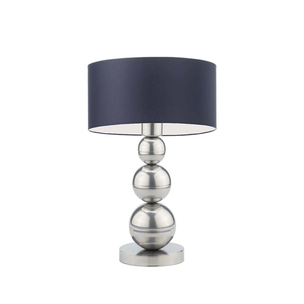 Lampka nocna LYSNE Honolulu, 60 W, E27, granatowa/srebrna, 41x30 cm