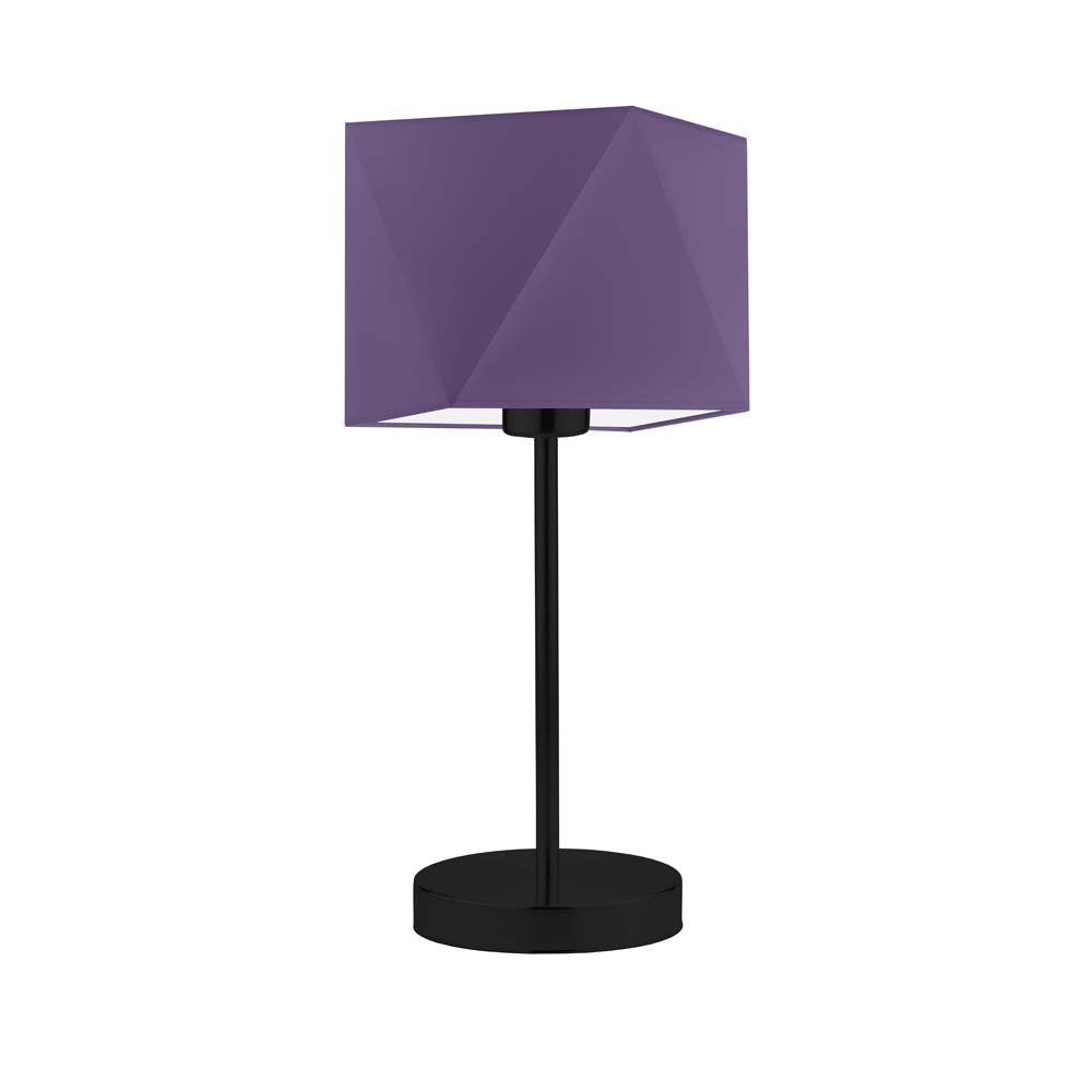 Lampka nocna LYSNE Wuhu, 60 W, E27, fioletowa/czarna, 43x23 cm