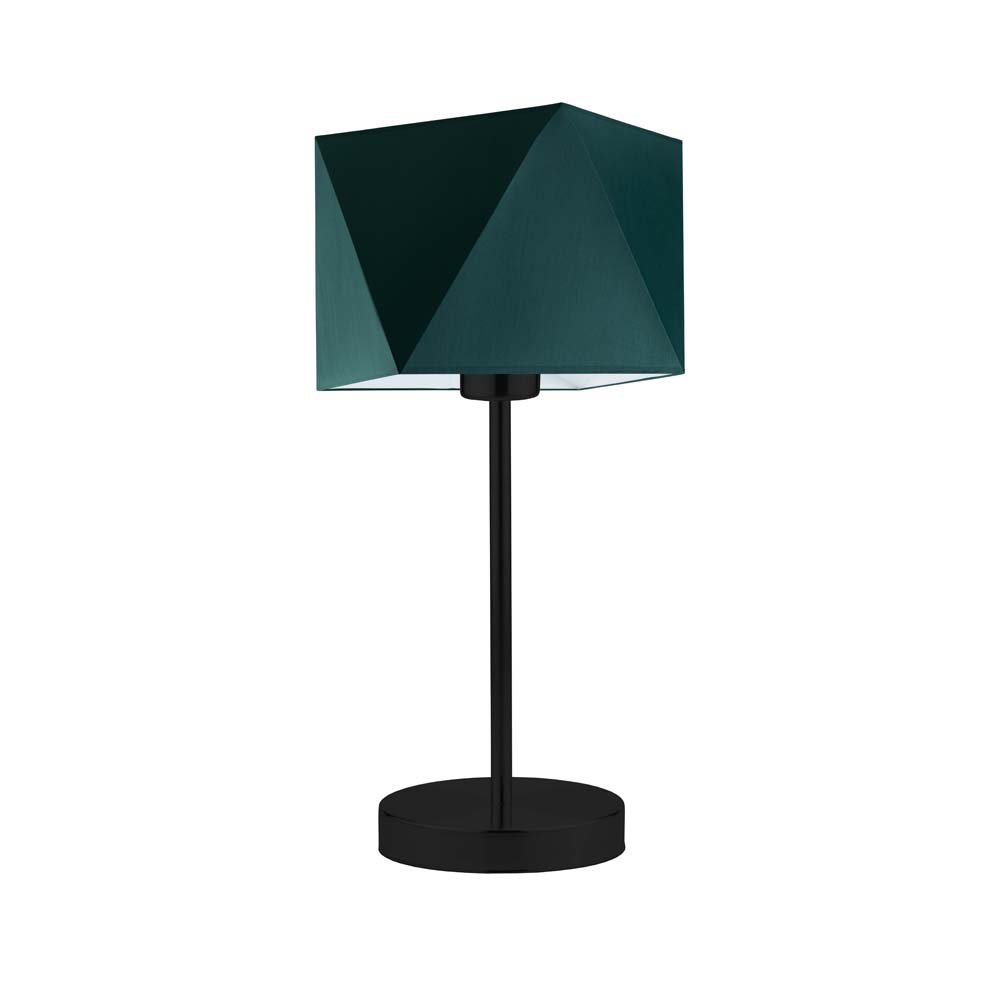 Lampka nocna LYSNE Wuhu, 60 W, E27, zieleń butelkowa/czarna, 43x23 cm