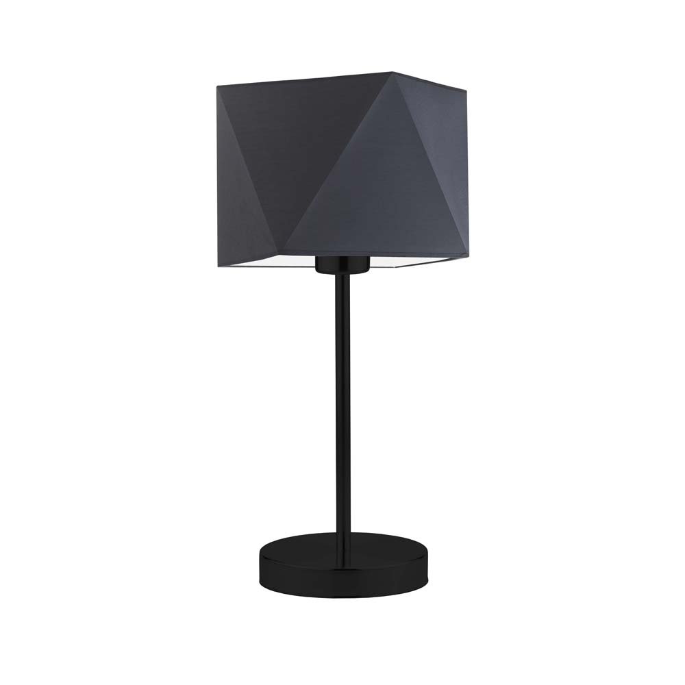 Lampka nocna LYSNE Wuhu, 60 W, E27, grafitowa/czarna, 43x23 cm