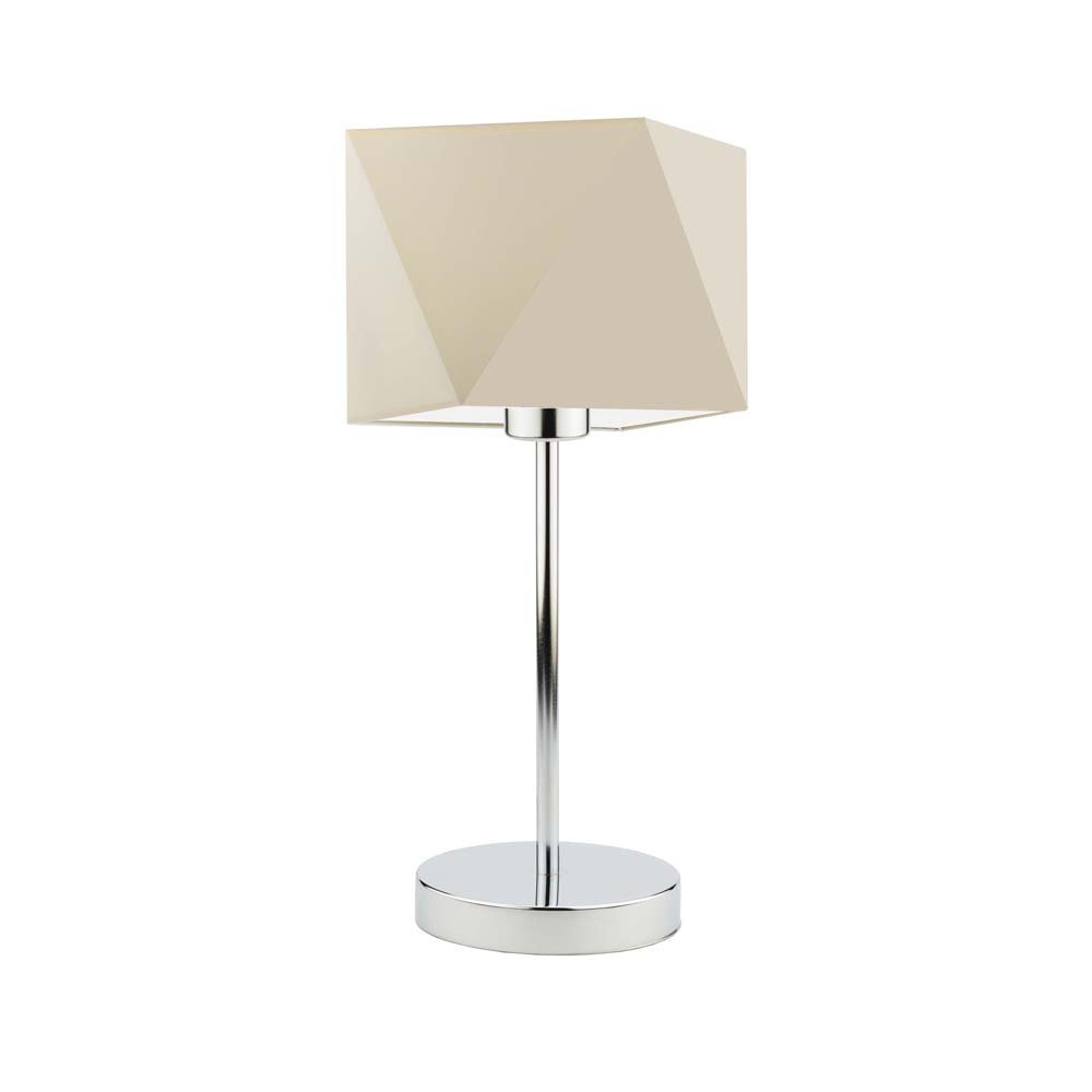Lampka nocna LYSNE Wuhu, 60 W, E27, ecru/chrom, 43x23 cm
