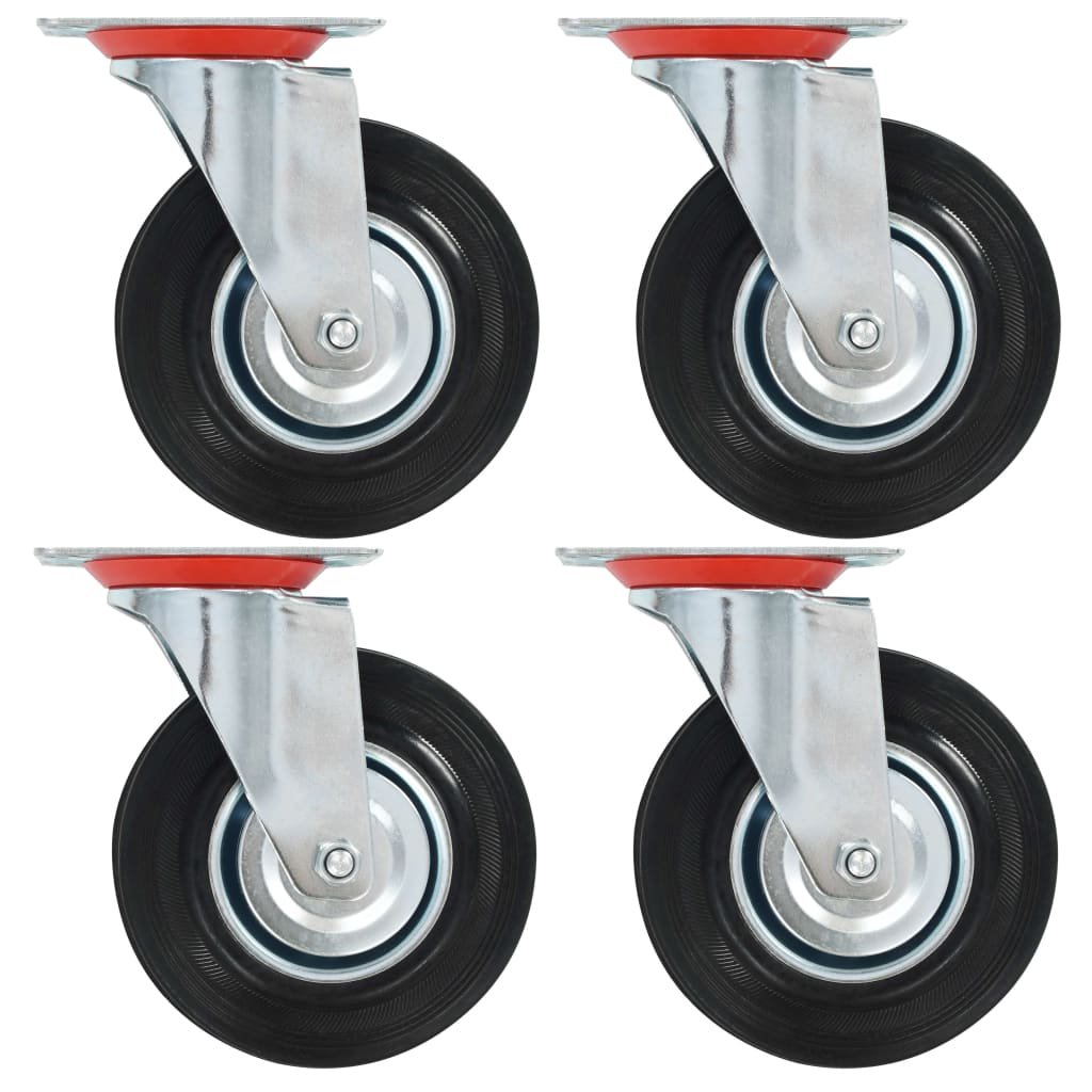 vidaXL vidaXL 12 kółek skrętnych, 125 mm