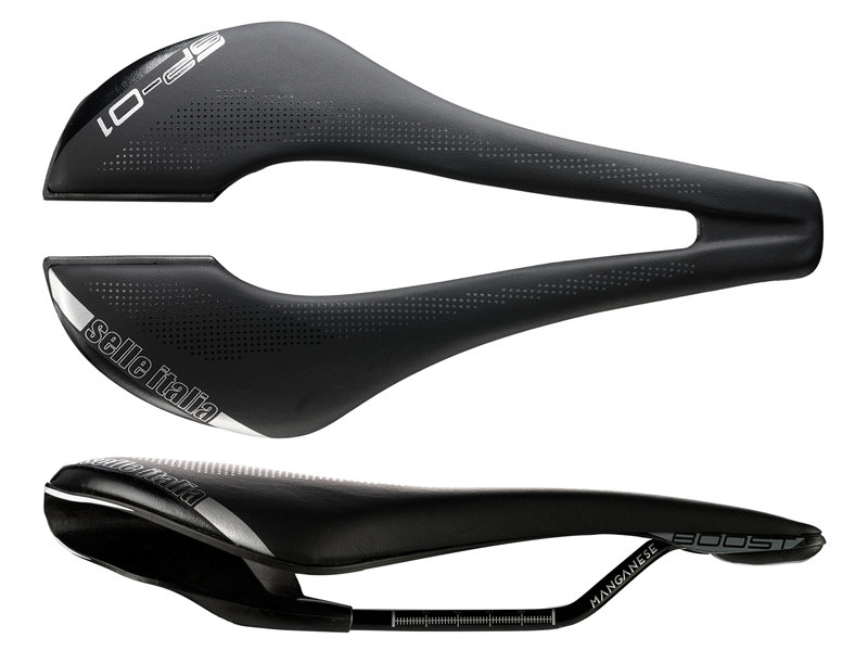 Selle ITALIA Siodło ITALIA SP-01 BOOST TM SUPERFLOW S (id match - S3) Manganese Tube 7, duro-tek, 213g czarne (NEW) A-SIT-067A801IHC001