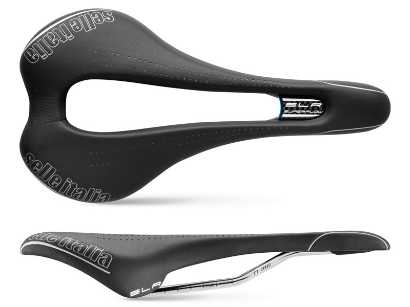 Selle Italia Siodełko Rowerowe Slr Superflow L 14, Czarny (041A145JQA001)