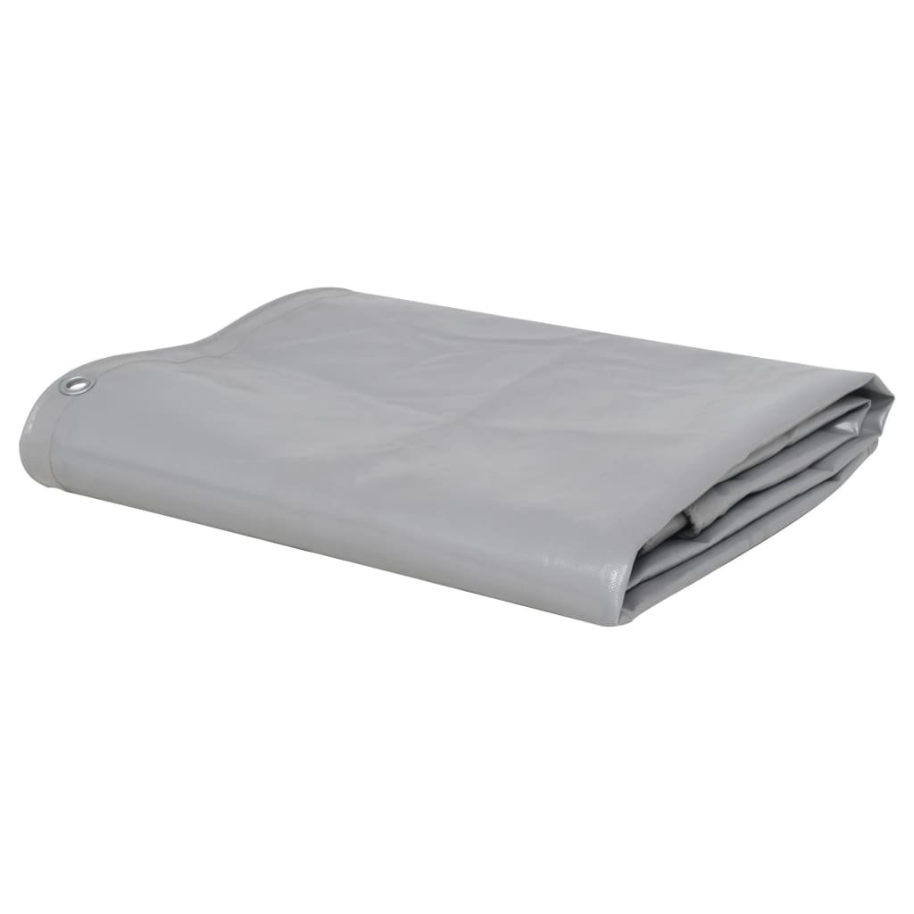 Plandeka 650 g/m, 1,5 x 6 m, szara