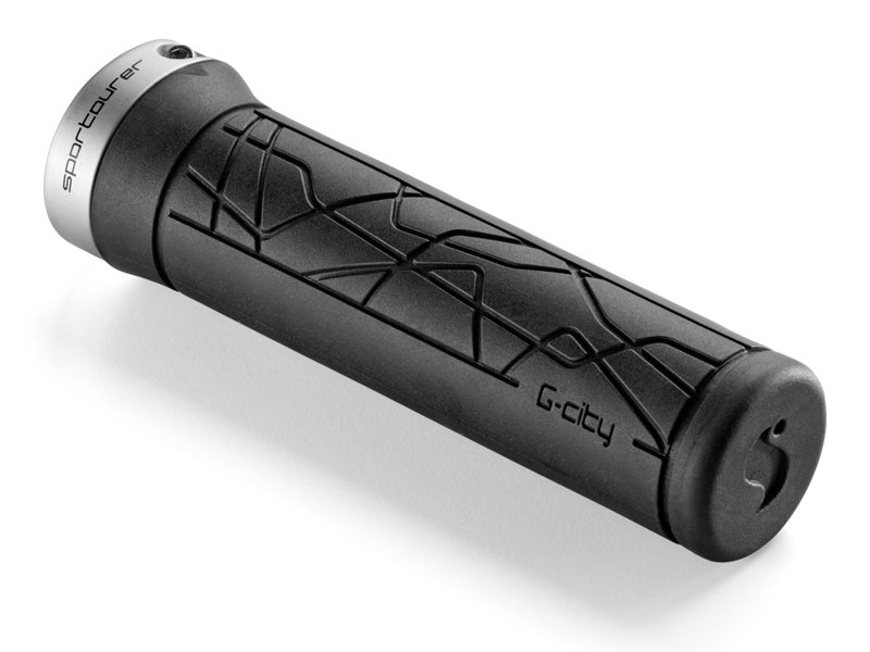 Sportourer, Chwyty kierownicy, Jammy City Small lock-on, czarny, 121 mm