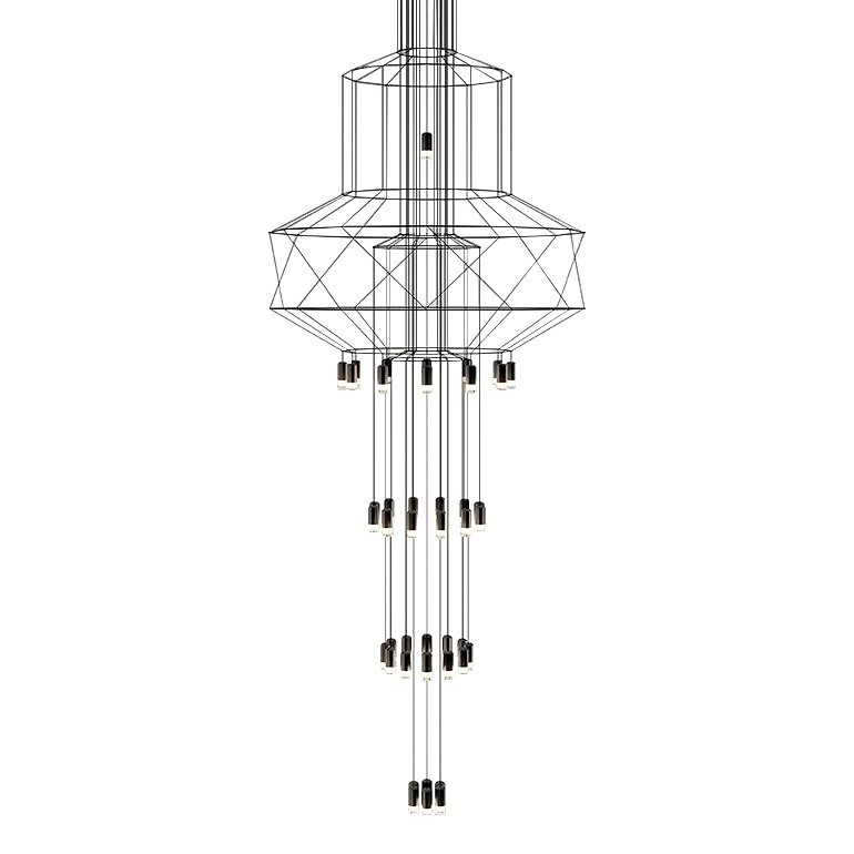 KingHome Lampa wisząca FLUSSO 43 - metal, akryl JD0032-43P