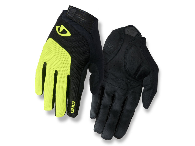 Giro, Rękawiczki kolarskie męskie, Bravo Gel LF highlight yellow, limonkowy, rozmiar L