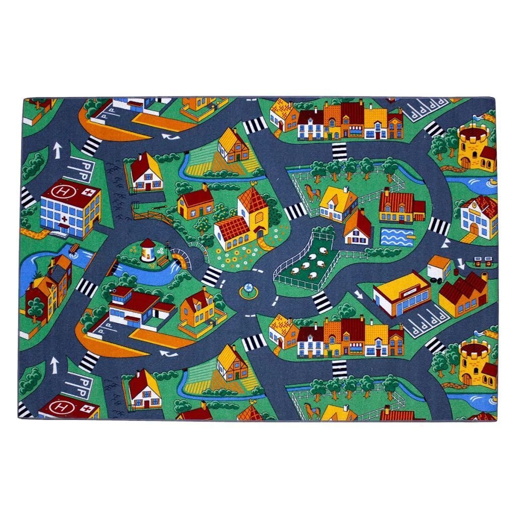 Associated Weavers Dywan dla dzieci z wzorem miasta, wymiary 140 x 200 cm
