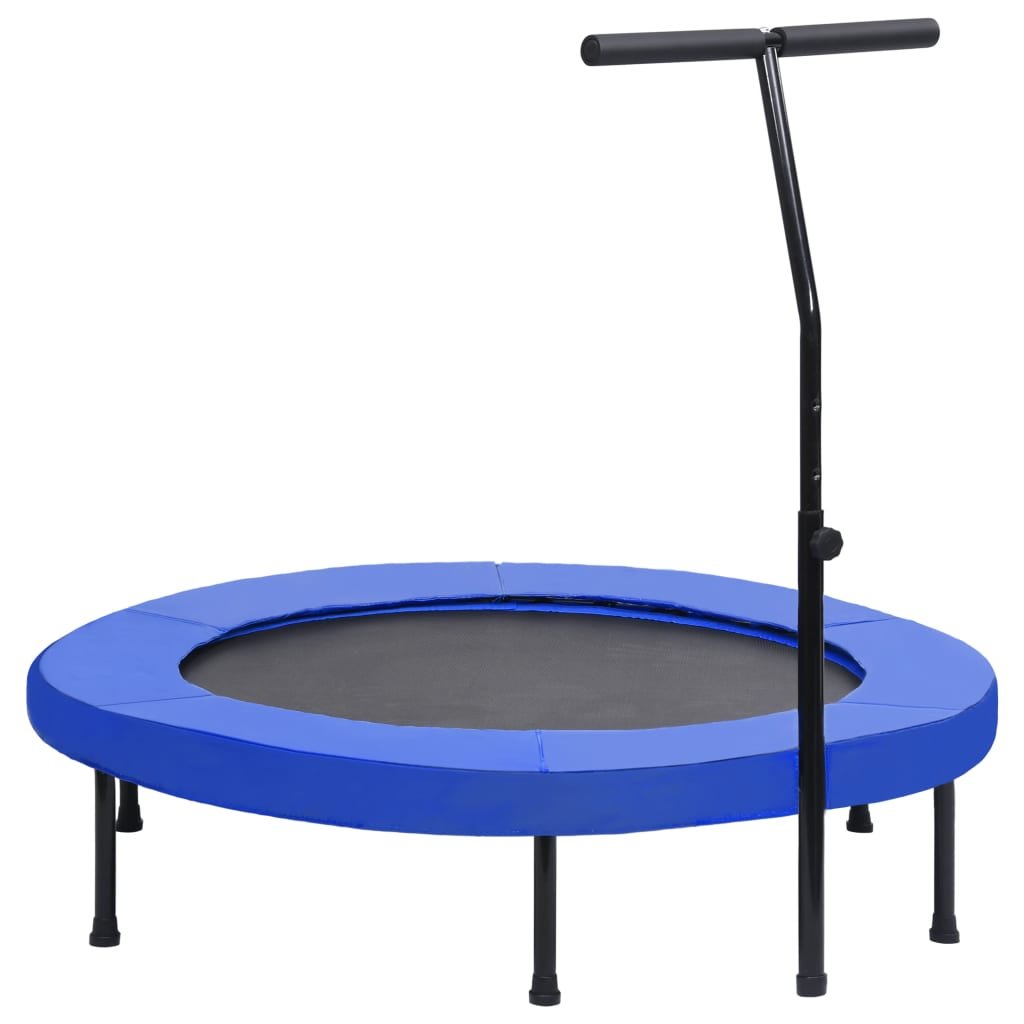 vidaXL, Trampolina fitness z uchwytem i nakładką ochronną, 122 cm