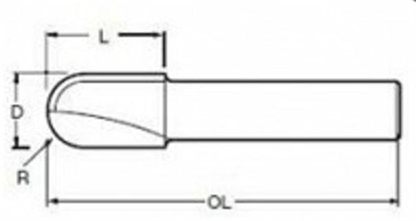 Zdjęcia - Otwornica / frez Makita FREZ DO ROWKÓW U 8mm R=8 16x18mm 