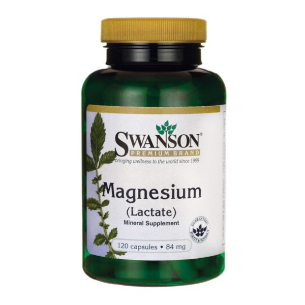 Swanson, Usa Mleczan magnezu 84mg - suplement diety 120 kaps.