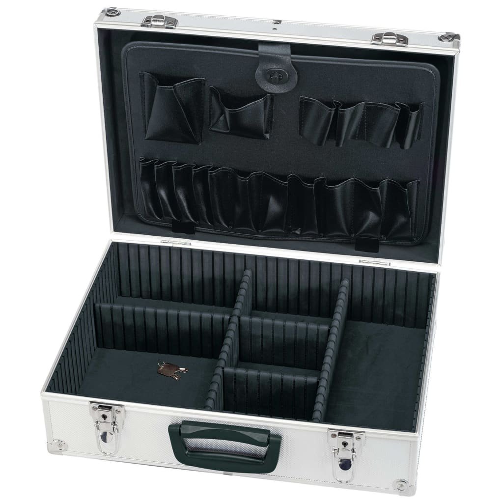 VidaXL Draper Tools Aluminiowa walizka na narzędzia, 33x46x15 cm, czarna