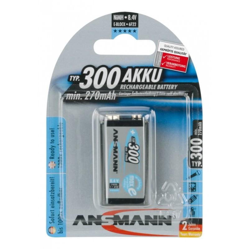 Ansmann Akumulator 9 V NiMH MaxE 6LR61 5035453 300 mAh 8.4 V 1 szt