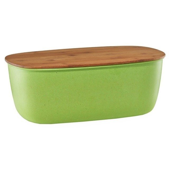 Chlebak  z deską do krojenia TAPAHI : Kolor - Zielony