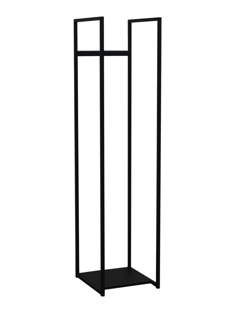 Stojak na drewno MILOS 120 cm, CZARNY