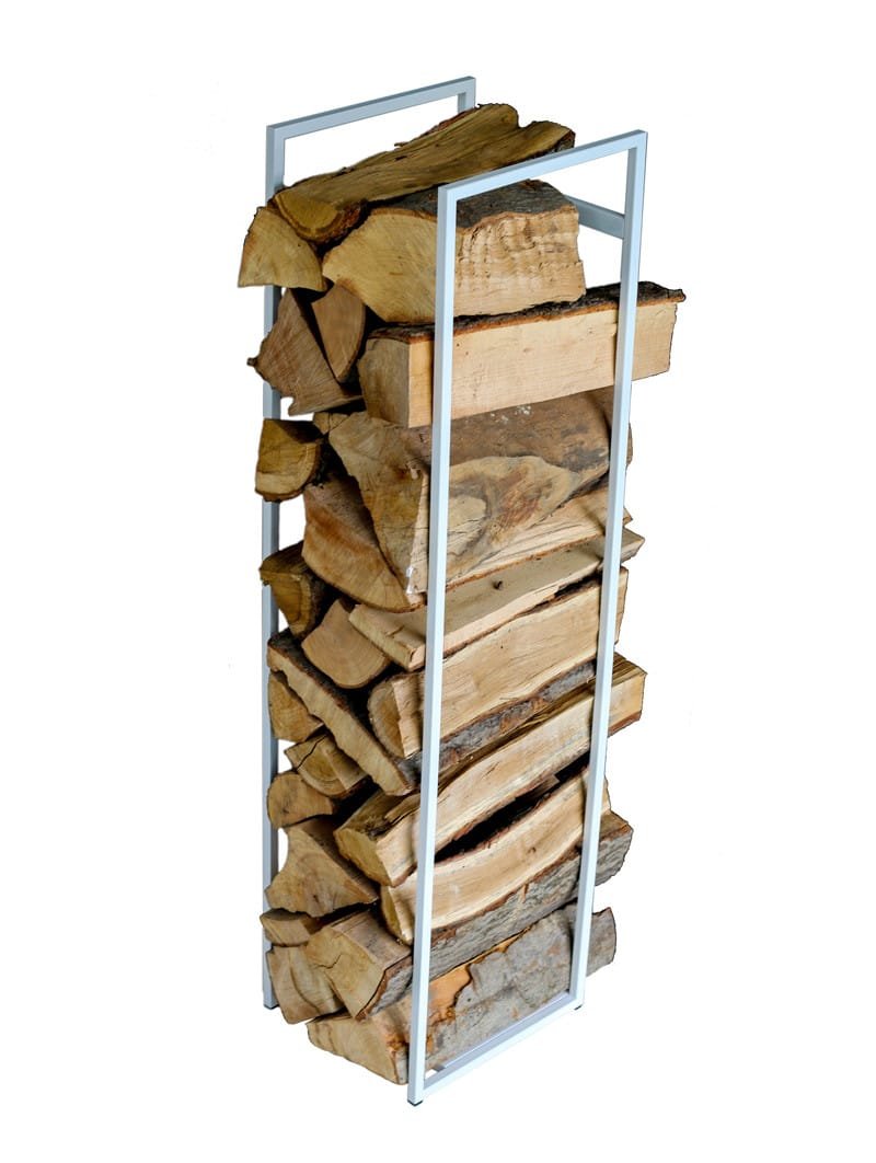 Stojak na drewno MILOS 120 cm, BIAŁY