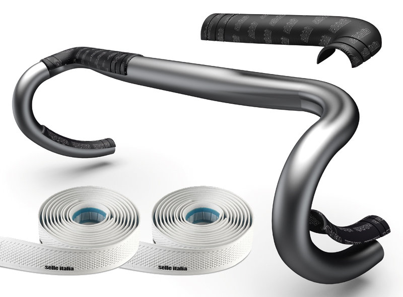 SELLE ITALIA owijka na kierownice shock absorber kit + wkładki pod owijki biały SIT-0000000000160