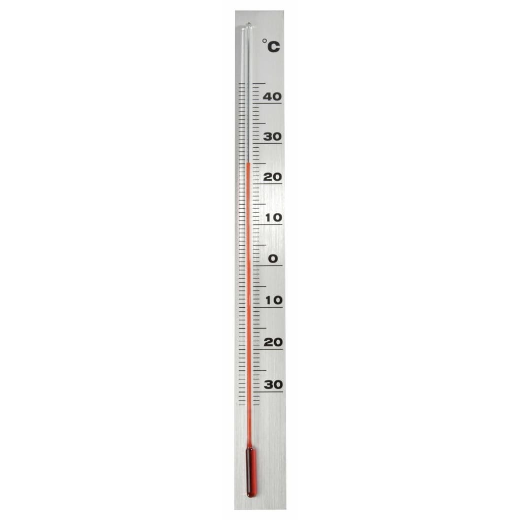 shumee Nature Zewnętrzny termometr ścienny aluminiowy 3,8 x 0,6 x 37 cm