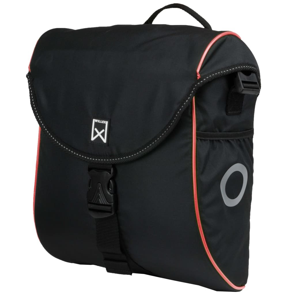 VidaXL Willex Sakwa rowerowa 300 S, 12 L, czarno-czerwona