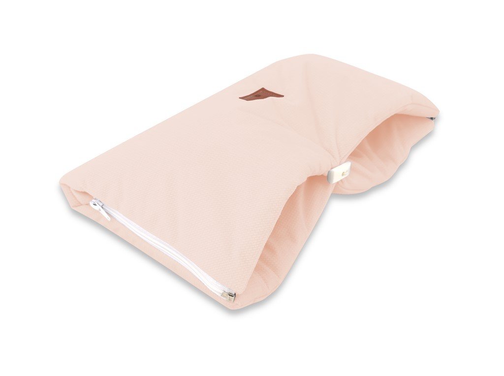 MimiNu, Mufka do wózka, Velvet pikowany, Magnolia, 20x40 cm