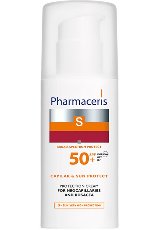 Dr Irena Eris LAB.KOSM SP.Z O.O Pharmaceris S Krem ochronny na naczynka i trądzik różowaty SPF 50 50 ml