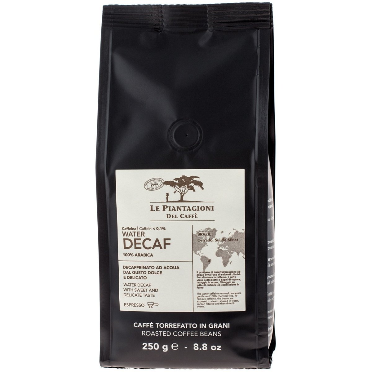 Le Piantagioni del Caffe Le Piantagioni del Caff Water Decaf 250g CZ2952