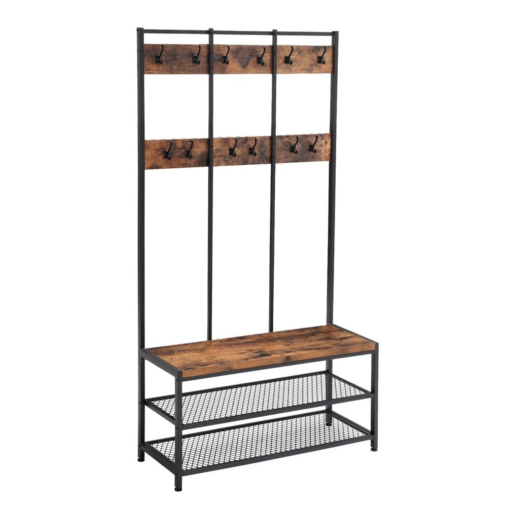 Wieszak stojący ERGO kolor czarny hakano - CLOTHESRACK/BROWN/BLACK/100X40X184CM