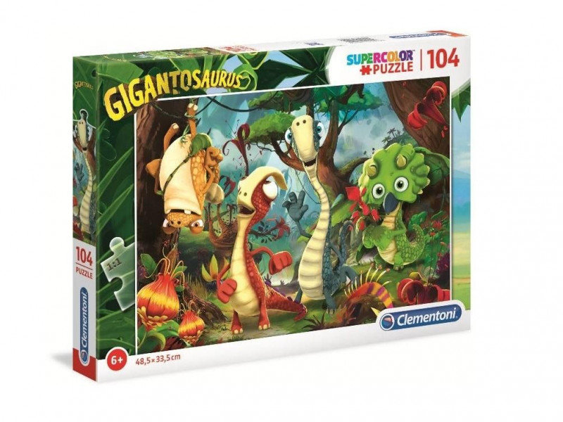 Clementoni Puzzle 104 Super kolor Gigantosaurus