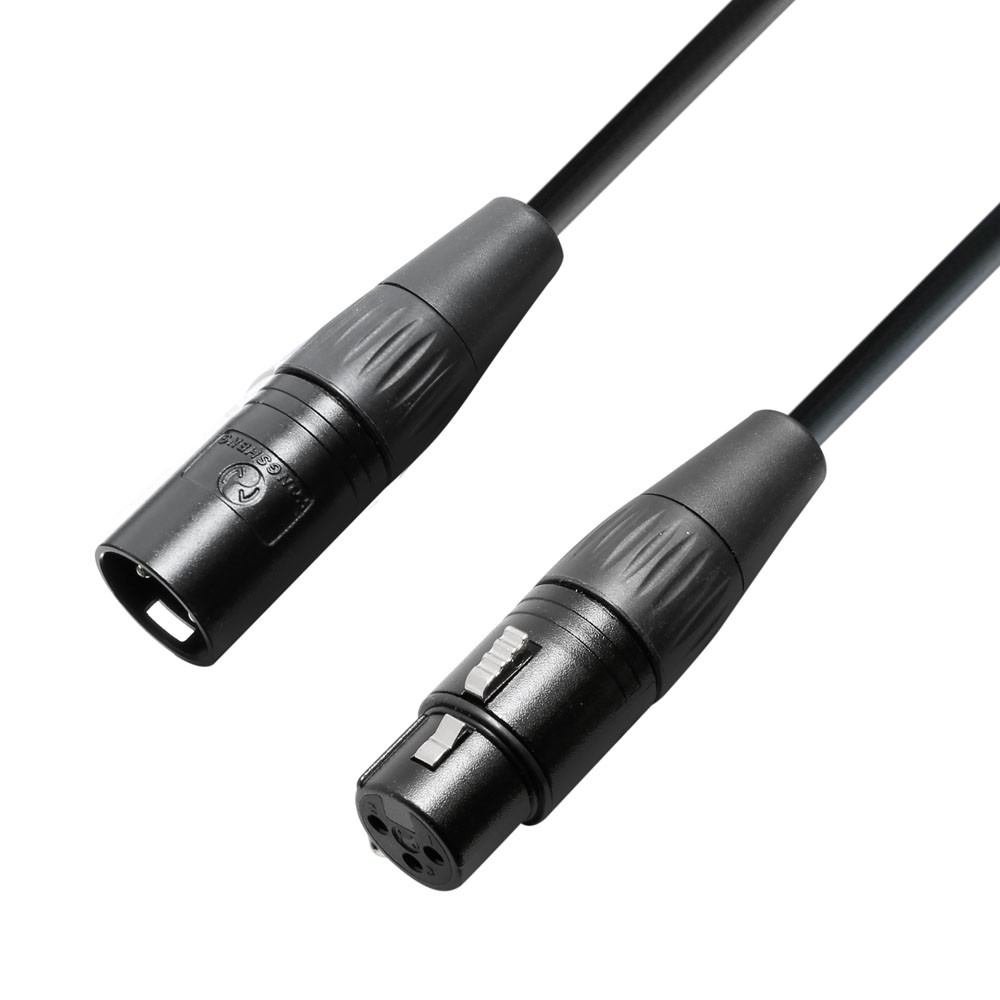 K4KMMF0750, Adam Hall Cables Krystal Edition, Kabel mikrofonowy OCC XLR żeńskie – XLR męskie, 7,5m