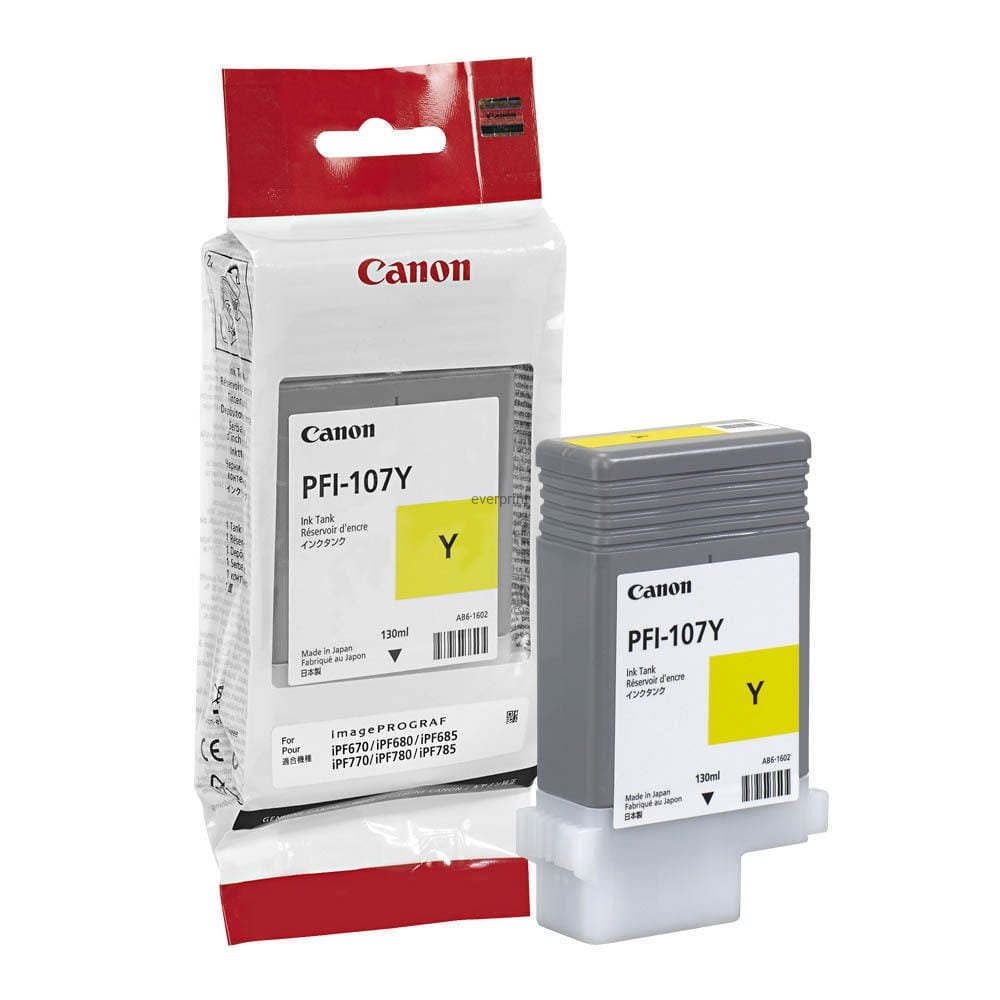 Canon Tusz oryginalny PFI-107Y yellow (6708B001AA) 6708B001AA