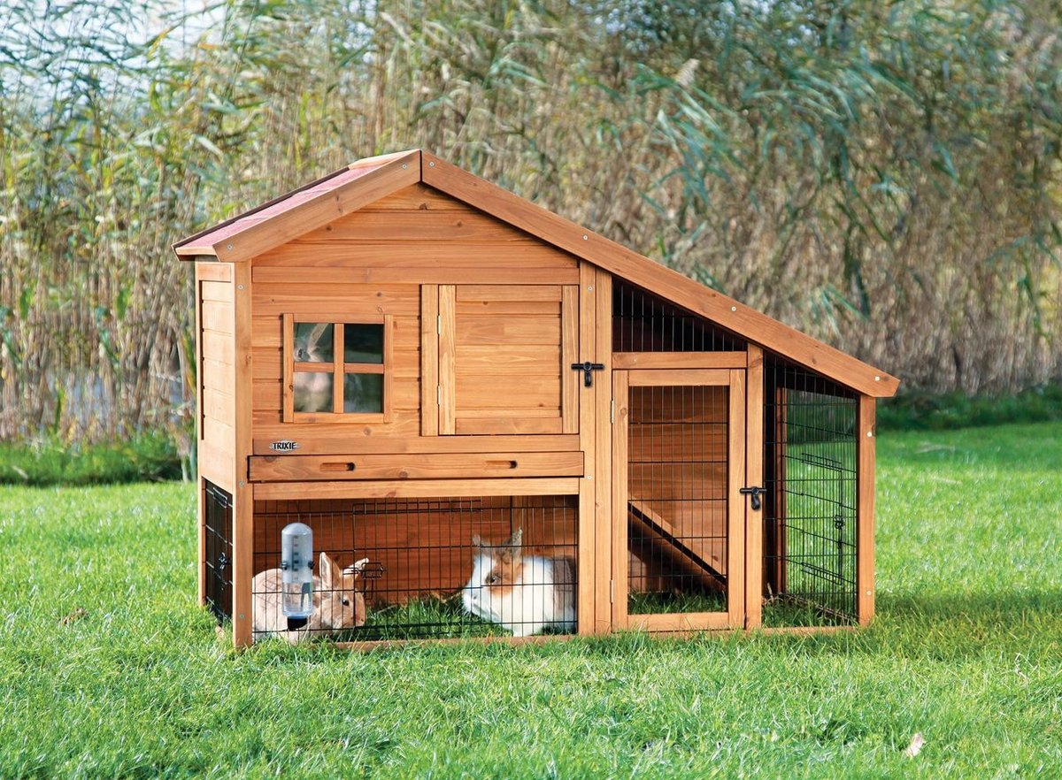 Trixie Klatka dla królików 'Natura' z ogrodzeniem, 151x107x80 cm
