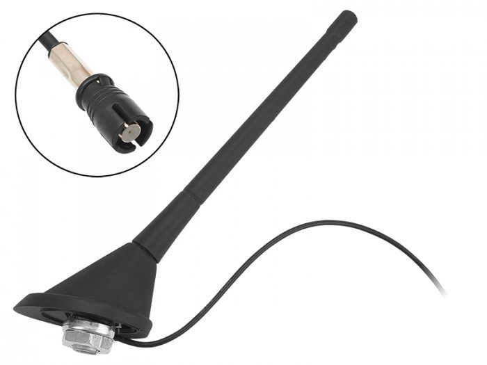 Antena samochodowa z wtykiem Raku 2 do Audi, Seat, Skoda, VW, maszt 17cm