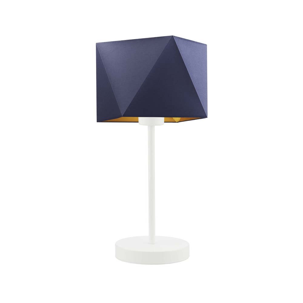 LYSNE, lampka nocna WUHU GOLD, granatowy ze złotym wnętrzem