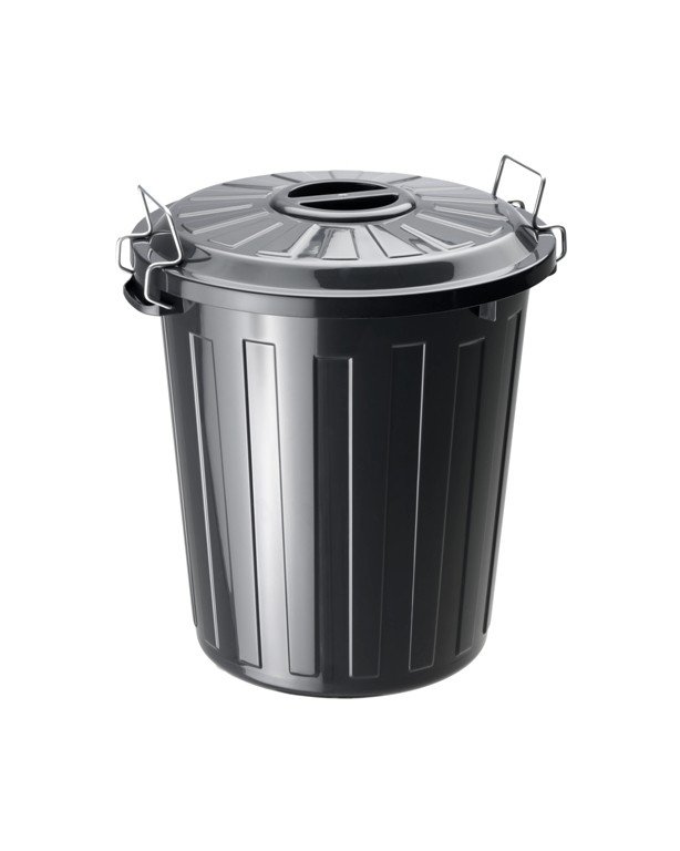 Rotho Kosz na śmieci Basic Uniwersalny 25 l czarny 20 lat gwarancji producenta +
