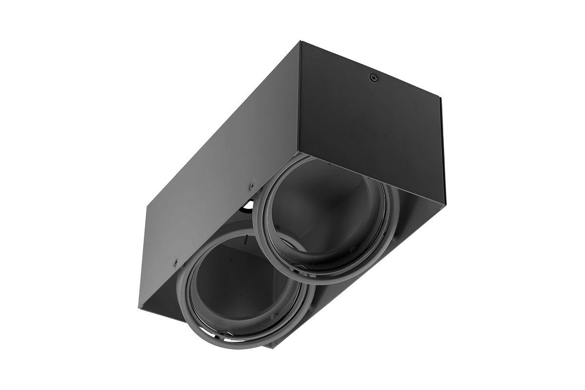 GTV Oprawa downlight natynkowa Pireo 2 czarna OP-PIREN2-20