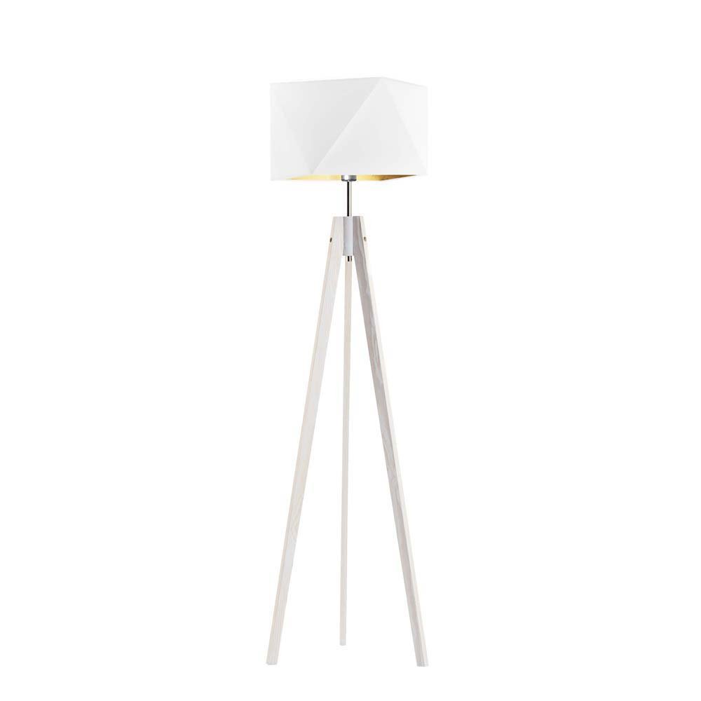 Lysne Drewniana lampa stojąca LAGOS GOLD 88890/8