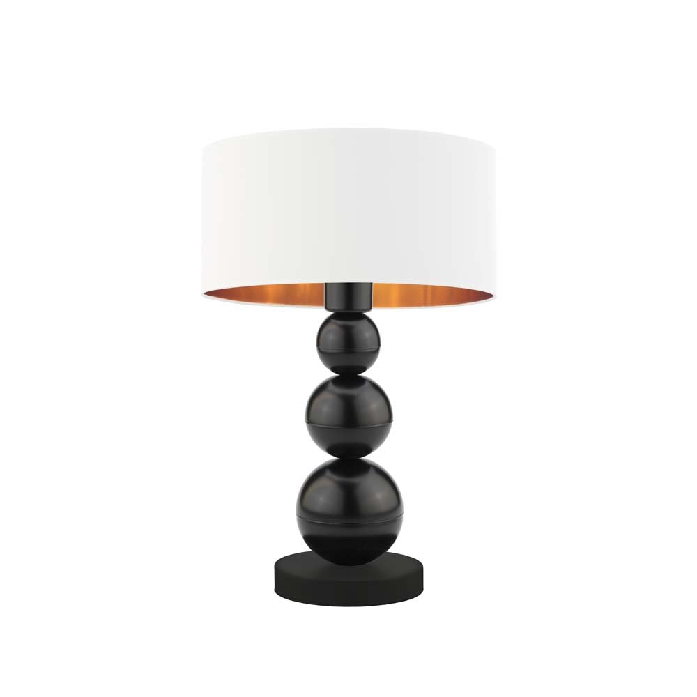 LYSNE, lampka nocna HONOLULU GOLD, biały ze złotym wnętrzem