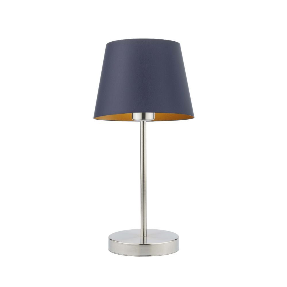 LYSNE, lampka nocna SIENA GOLD, granatowy ze złotym wnętrzem