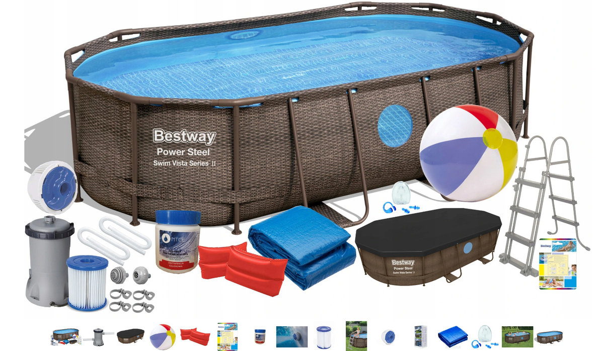 Bestway 5614A 14w1 305x200x84cm basen stelażowy (set)