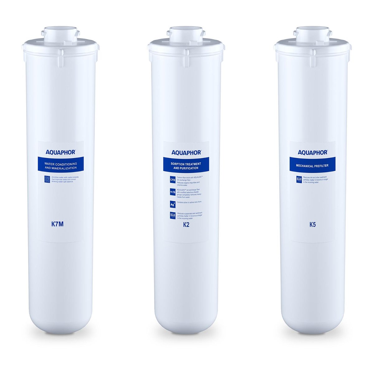 Aquaphor Filtry do wody - zestaw 3 szt. - RO-101S MORION BIG SERVICE - 3 lata gwarancji/ RO-101S MORION BIG SERVICE