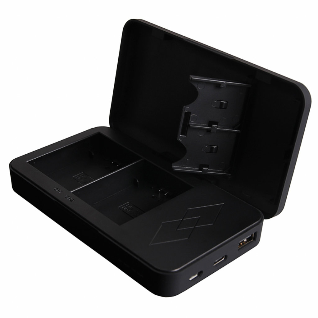 Ładowarka Patona Canon LP-E6 z funkcją power banku i miejscem na karty pamięci