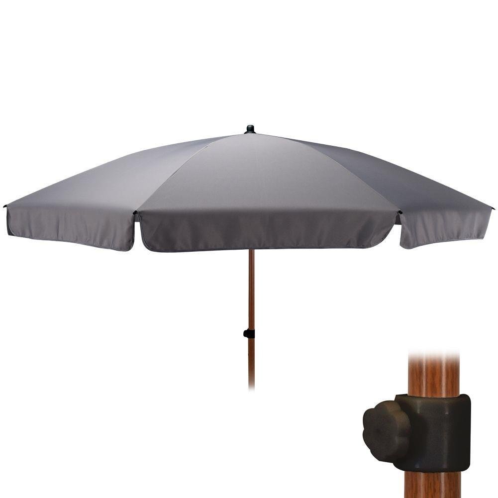 Ambiance Parasol PLAŻOWY OGRODOWY 200 cm regulowany SZARY 339130