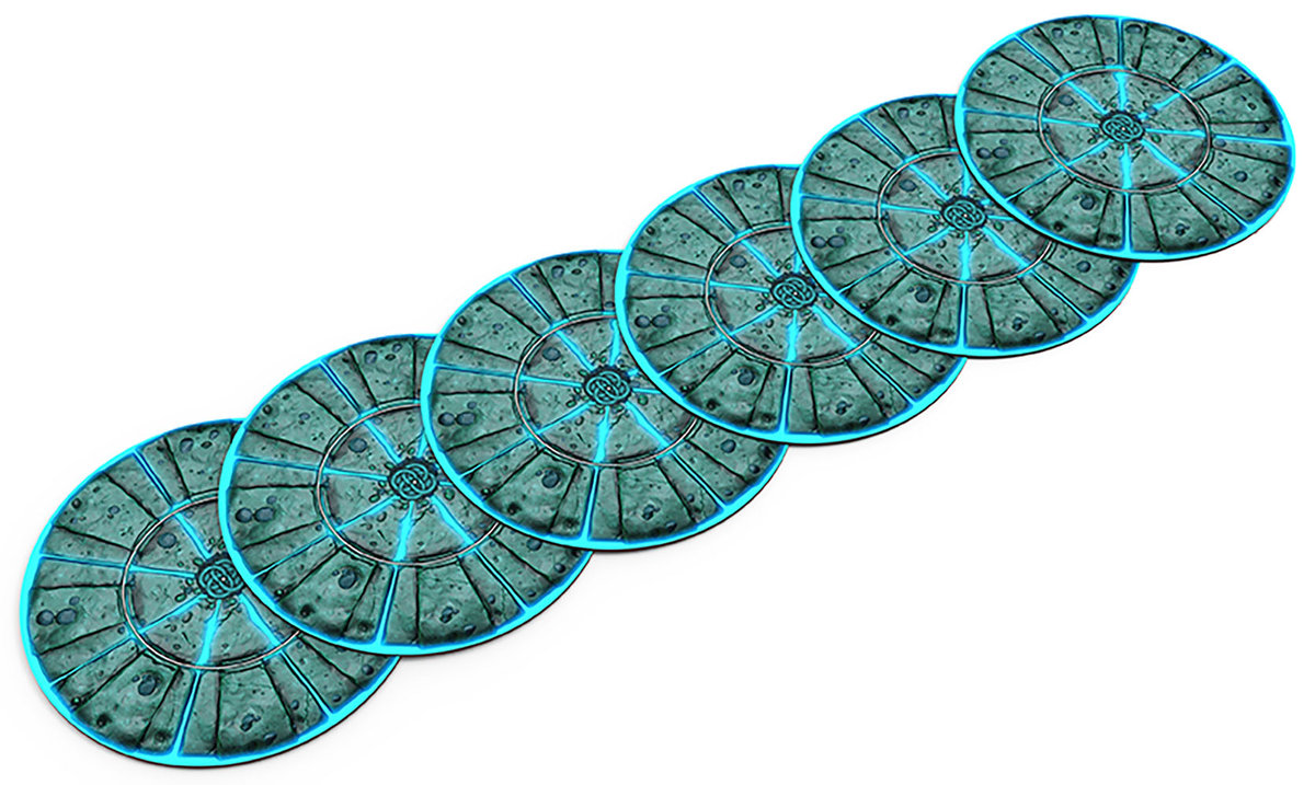 Gumowe Strefy Do Age Of Sigmar - Magiczna - 6 sztuk