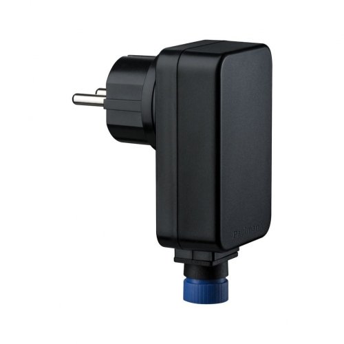 Paulmann opraw oświetleniowych 98848 Outdoor Plug & Shine transformator IP44 230/24 V DC czarna tworzywo sztuczne 988.48 transformator oprawach zewnętrznych power supply, plastik, 21 W, 5 x 3 988.48