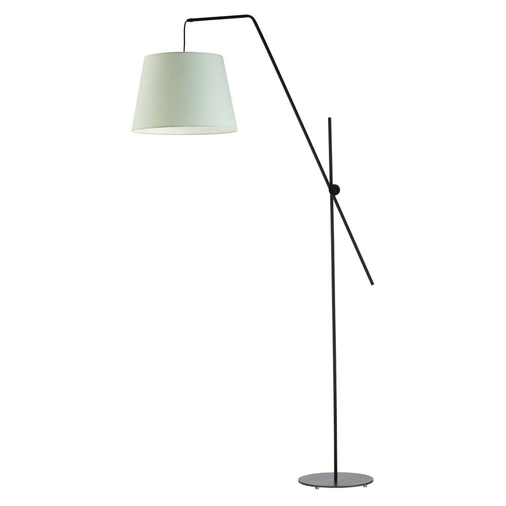 Lysne Lampa podłogowa VIGO abażur miętowy stelaż czarny 148210