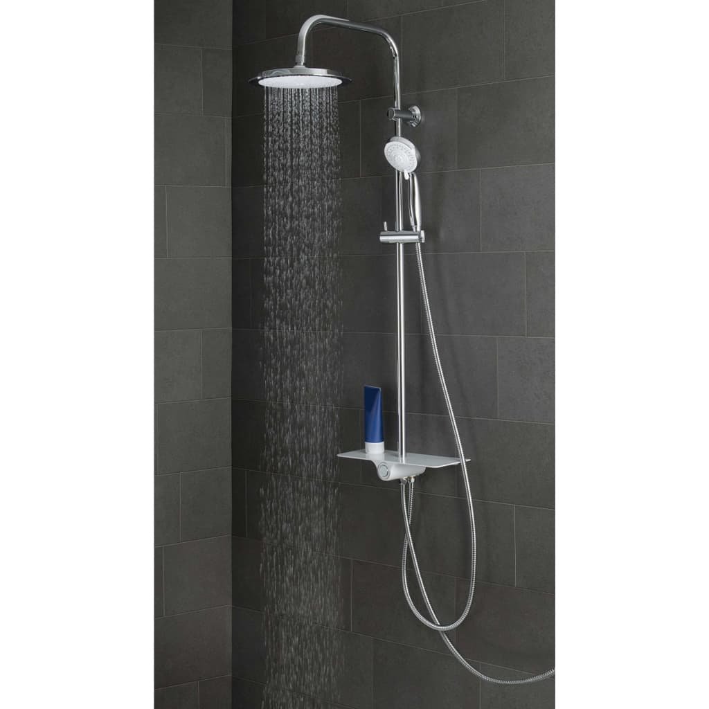 SCHÜTTE Zestaw prysznicowy AQUASTAR z półką, biało-chromowy