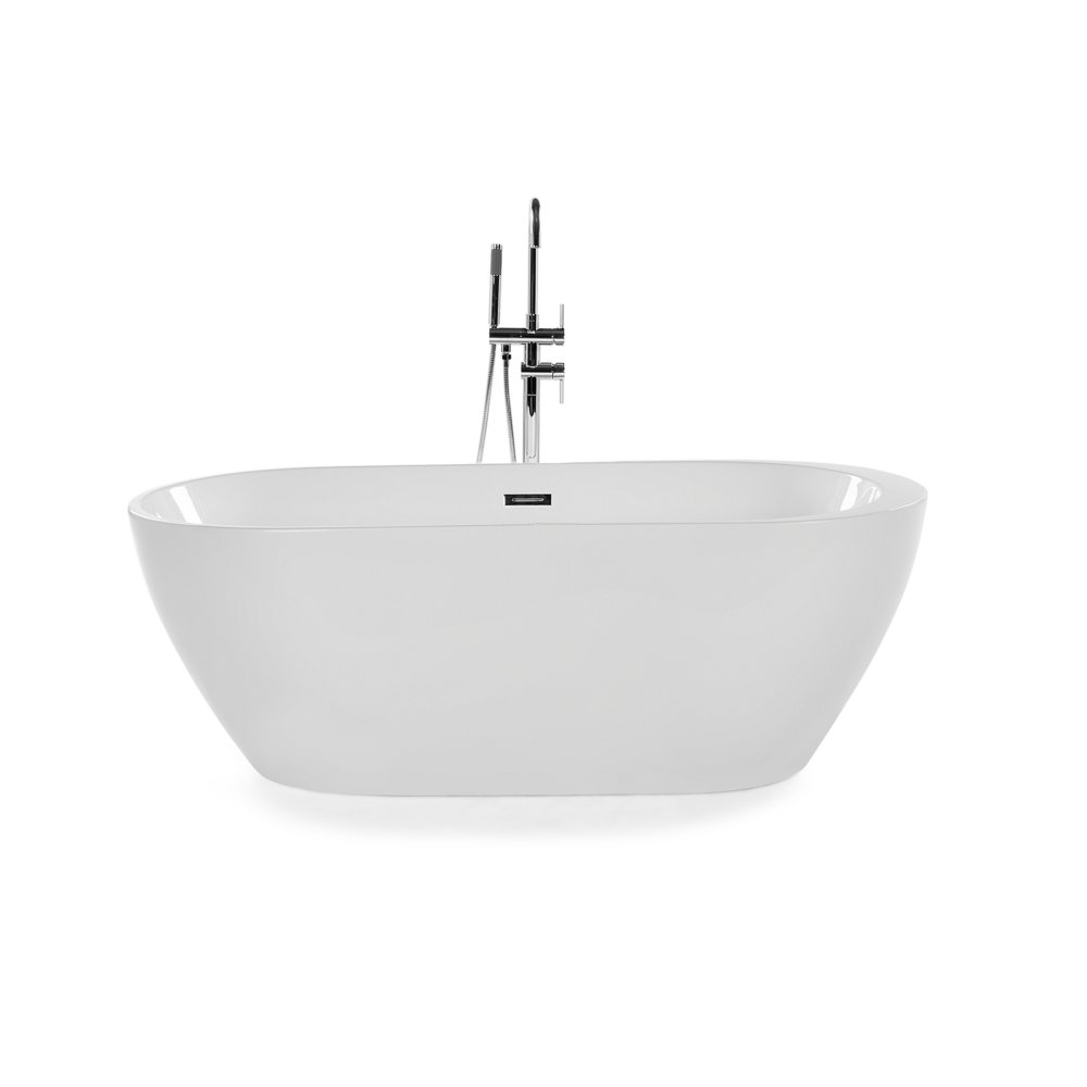 Beliani Wanna wolnostojąca Nevis 170 cm biała 60060
