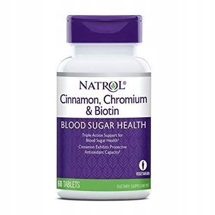 Natrol Natrol Cynamon biotyna chrom 58065 kapsułki unisex codzienne zdrowie droga doustna 20_11856